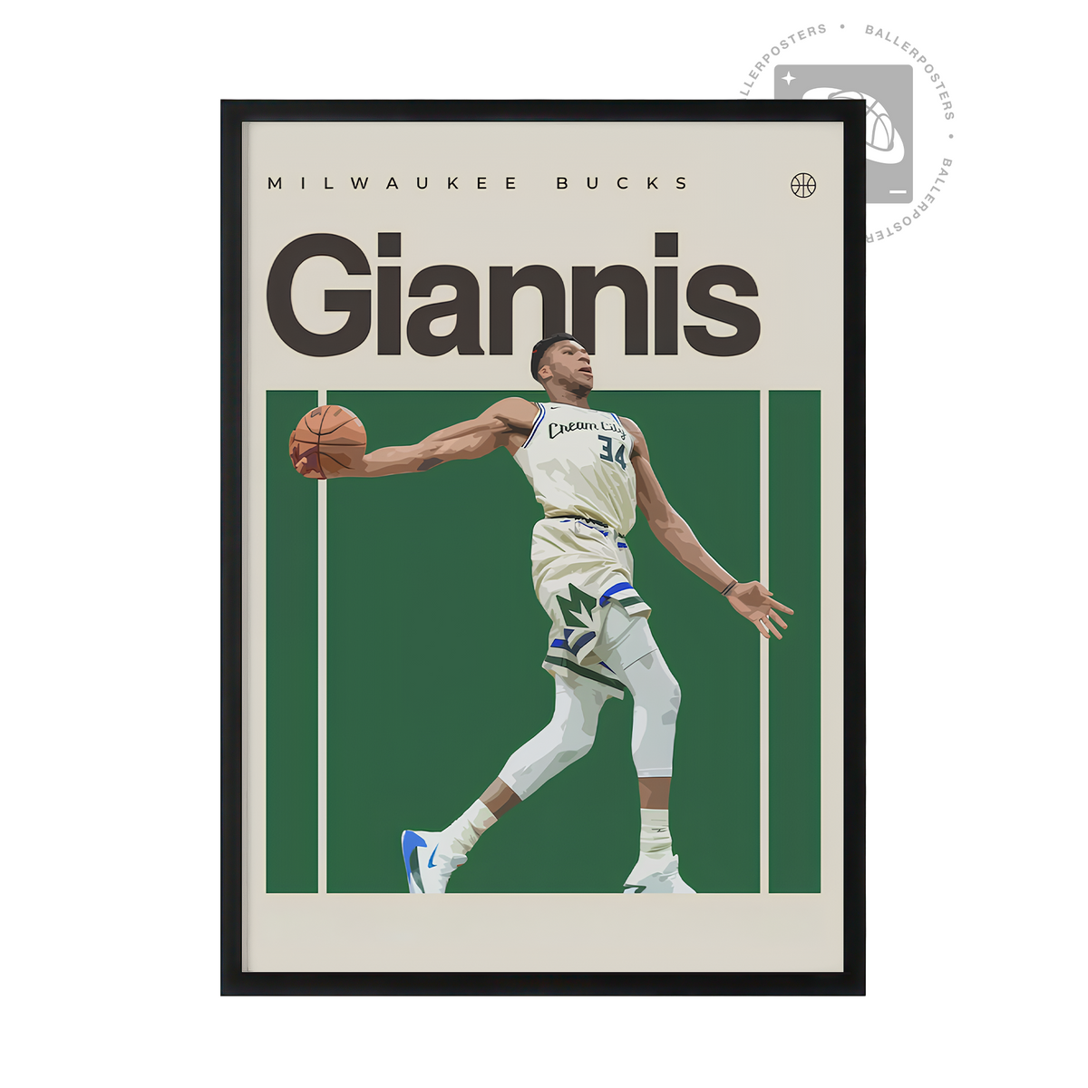 Giannis Antetokounmpo, Milwaukee Bucks Poster