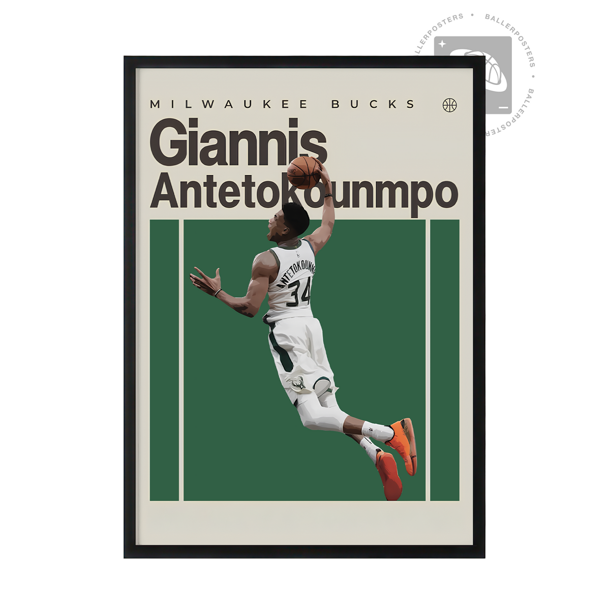 Giannis Antetokounmpo, Milwaukee Bucks Poster