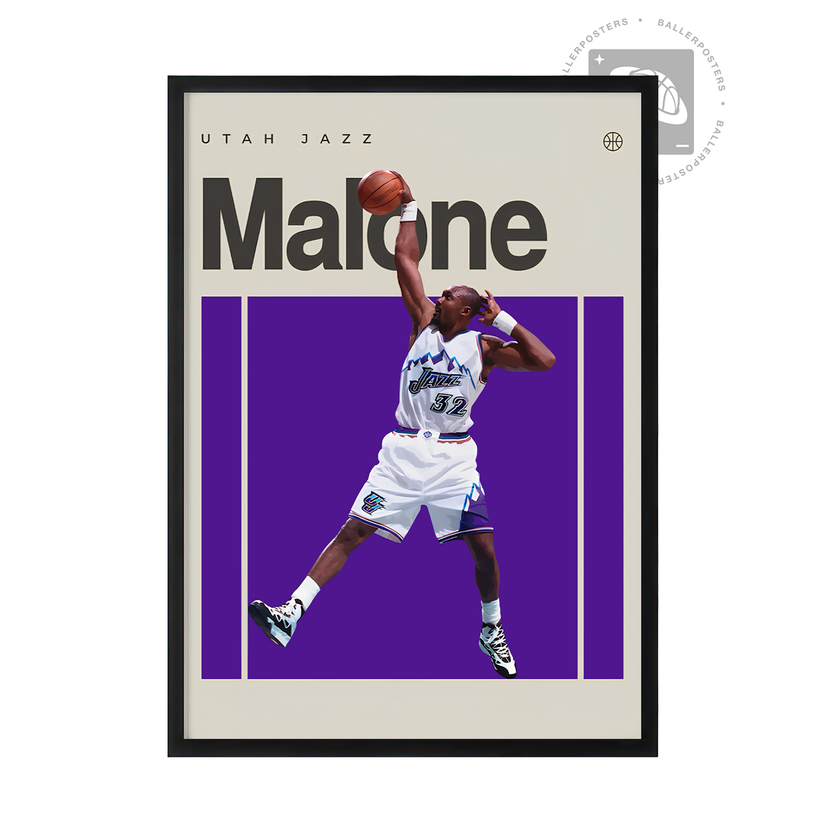 Karl Malone, Utah Jazz Poster