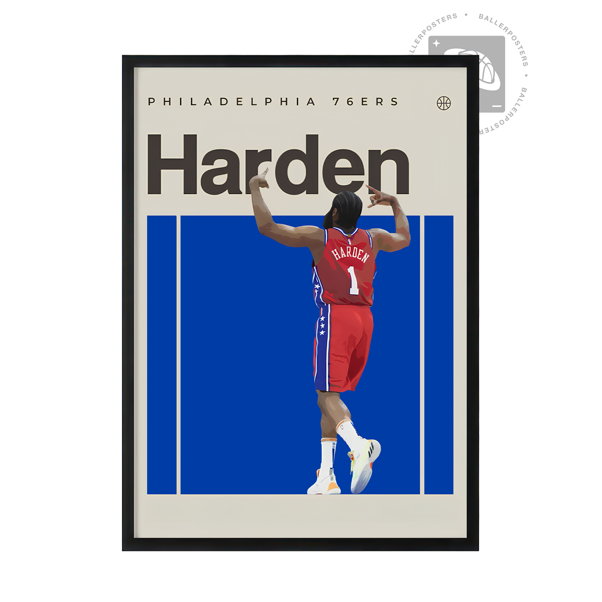 James Harden, Philadelphia 76ers Poster