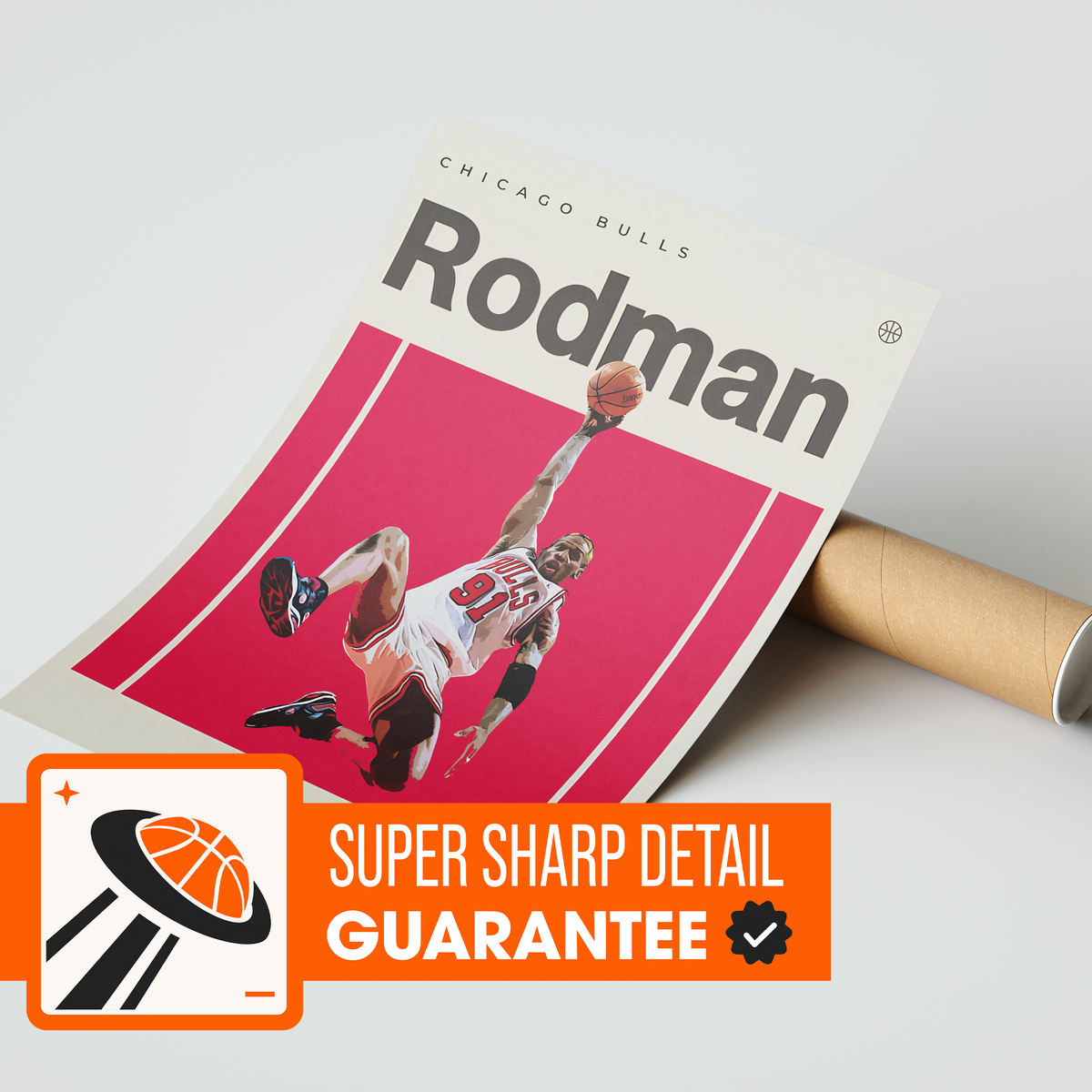 Dennis Rodman, Chicago Bulls Poster