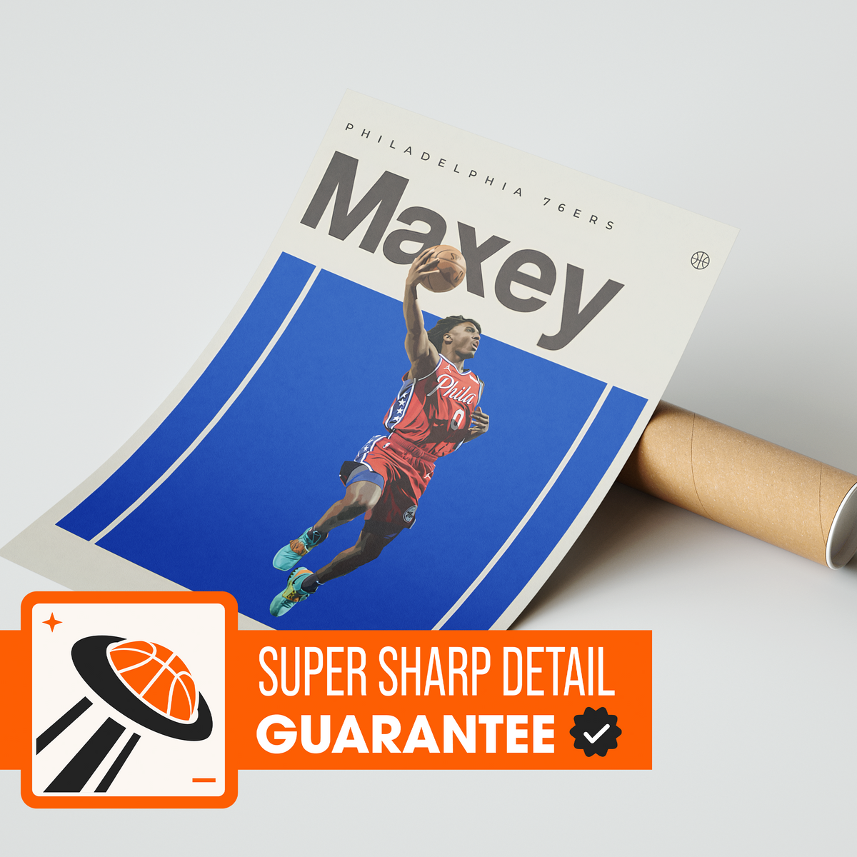 Tyrese Maxey, Philadelphia 76ers Poster