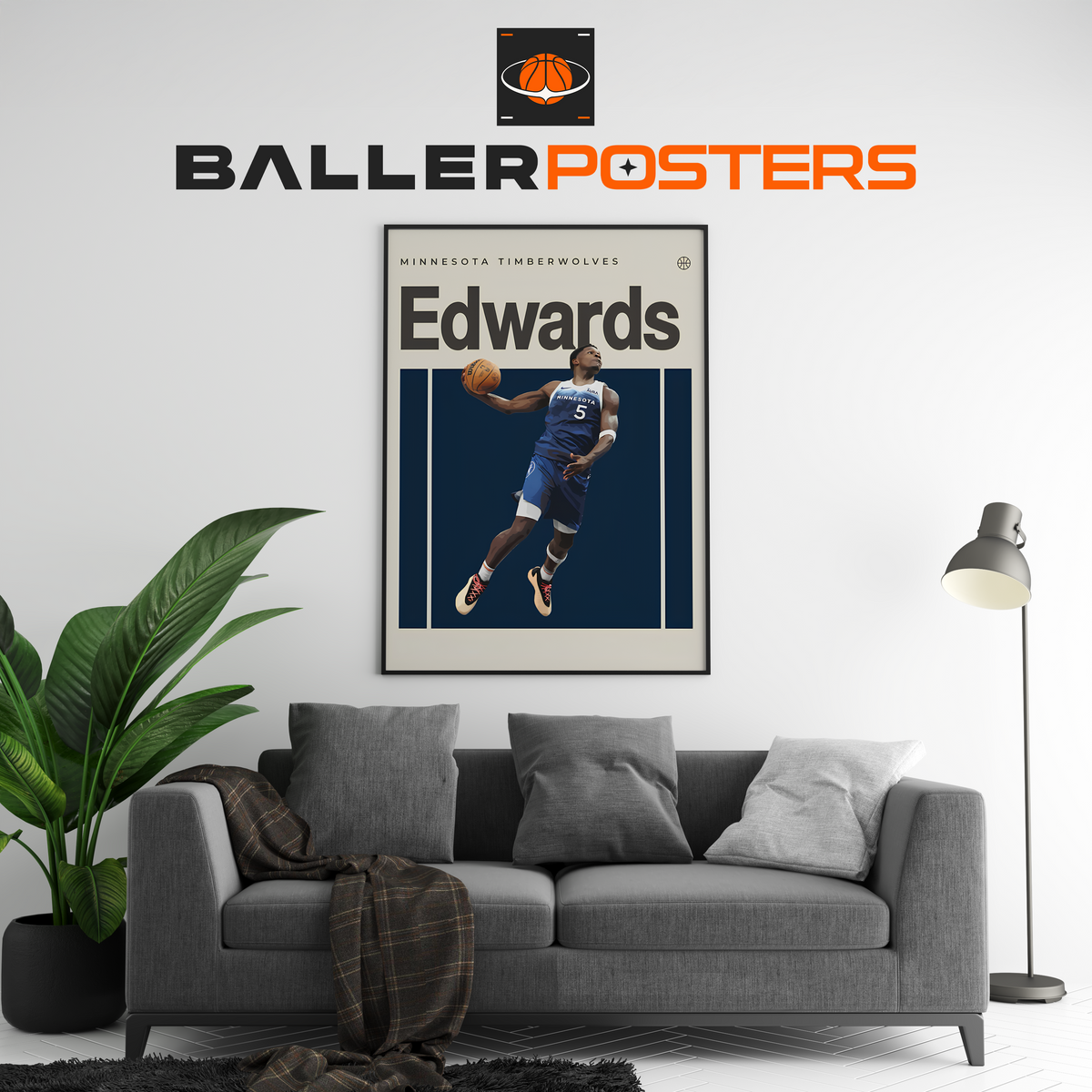 Anthony Edwards, Minnesota Timberwolves Poster