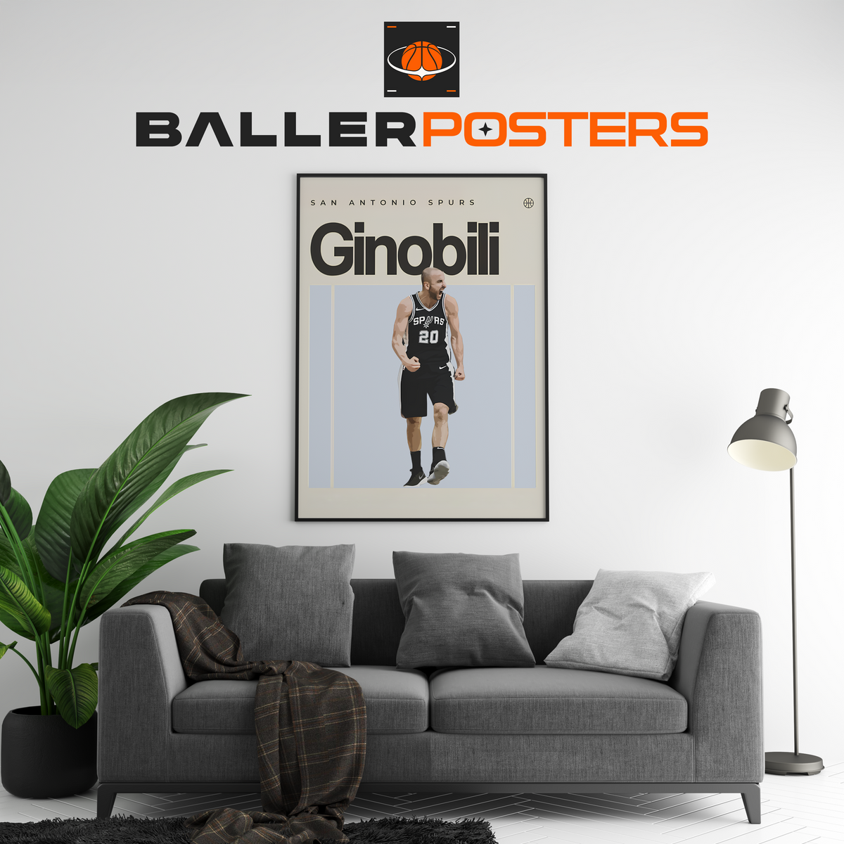 Manu Ginóbili, San Antonio Spurs Poster