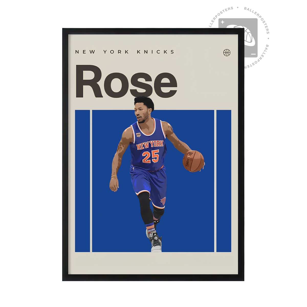 Derrick Rose, New York Knicks Poster