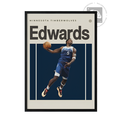 Anthony Edwards, Minnesota Timberwolves Poster