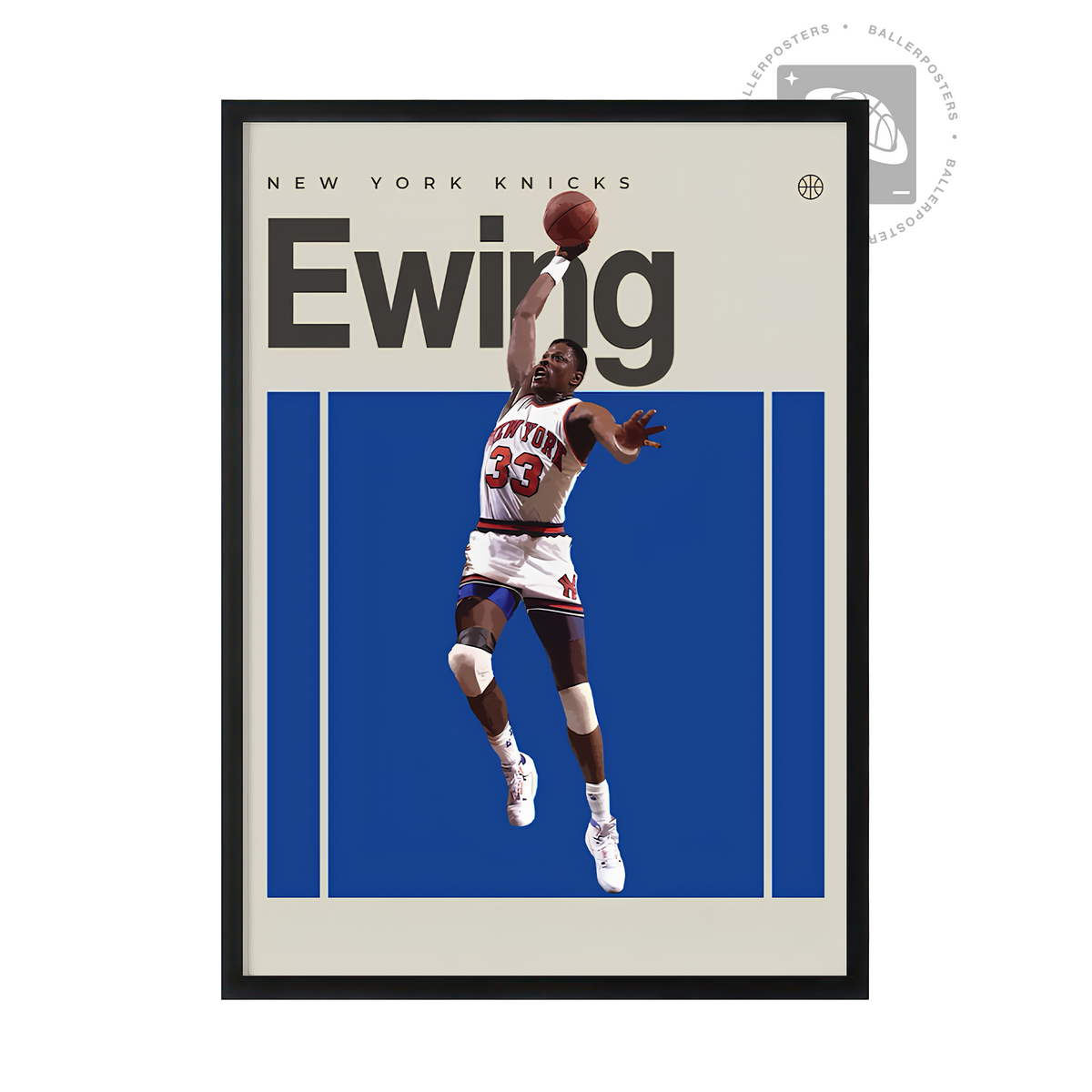 Patrick Ewing, New York Knicks Poster