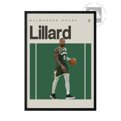 Damian Lillard, Milwaukee Bucks Poster