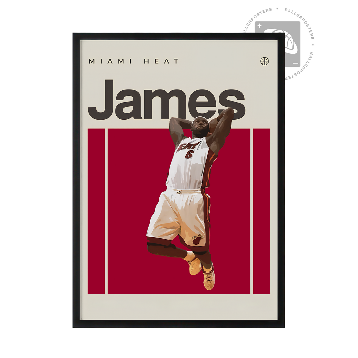 LeBron James, Miami Heat Poster