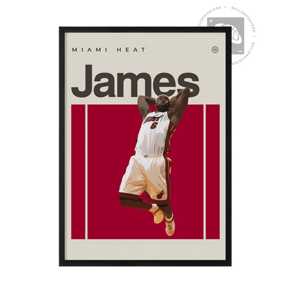 LeBron James, Miami Heat Poster