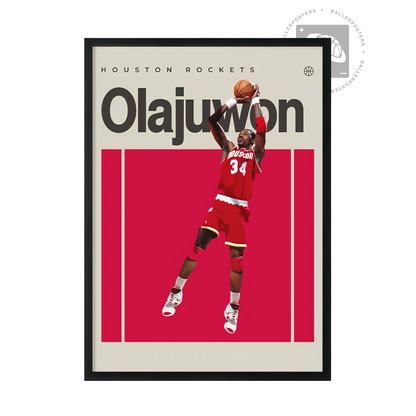 Hakeem Olajuwon, Houston Rockets Poster