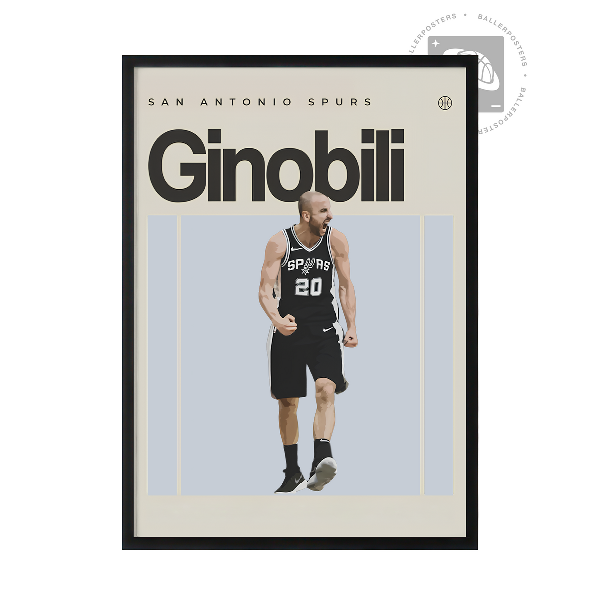Manu Ginóbili, San Antonio Spurs Poster