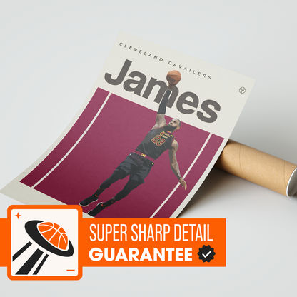 Lebron James, Cleveland Cavaliers Poster