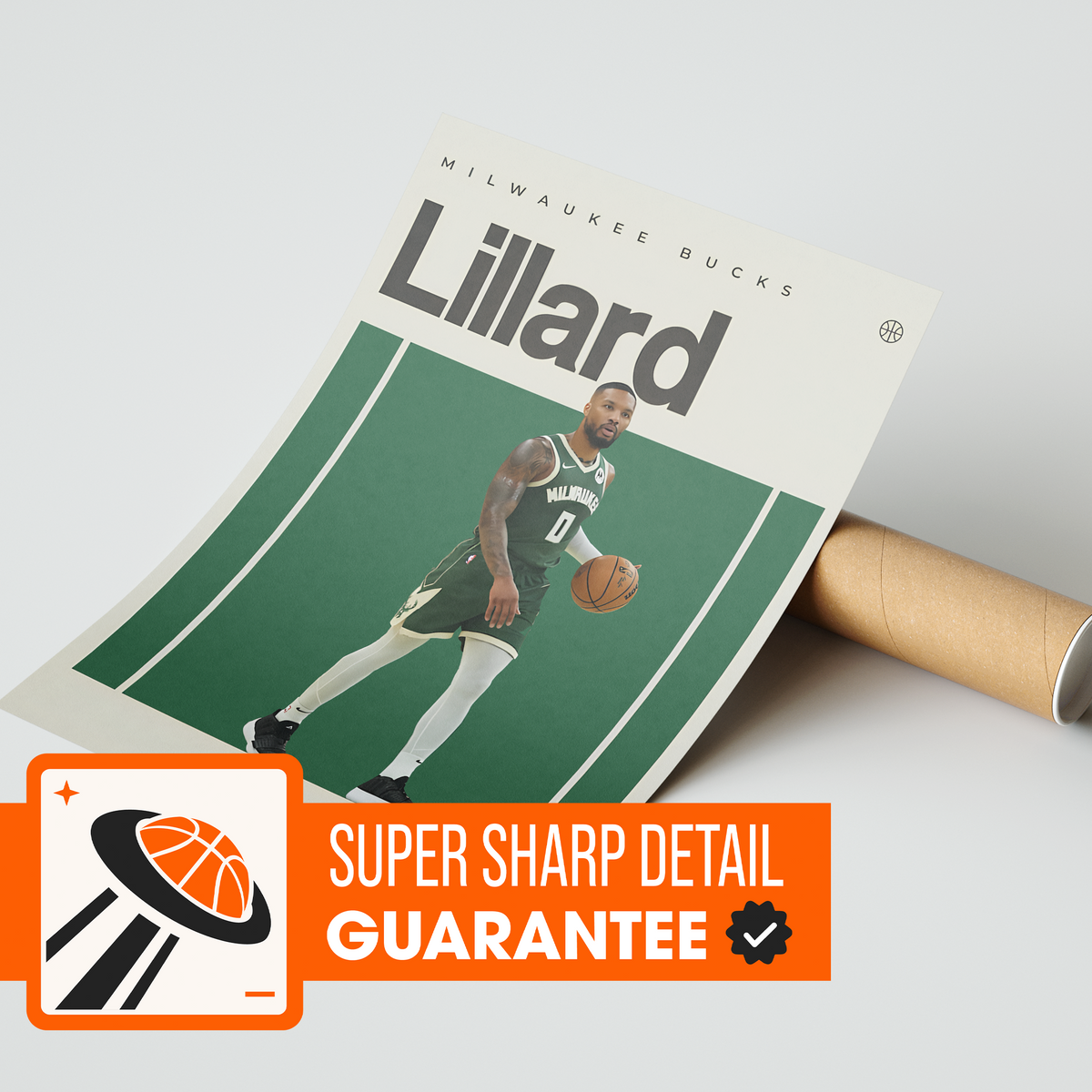 Damian Lillard, Milwaukee Bucks Poster