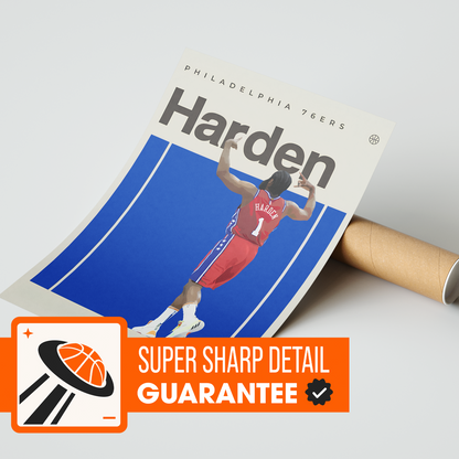 James Harden, Philadelphia 76ers Poster