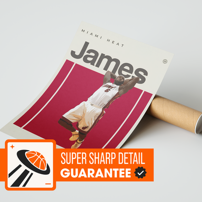 LeBron James, Miami Heat Poster