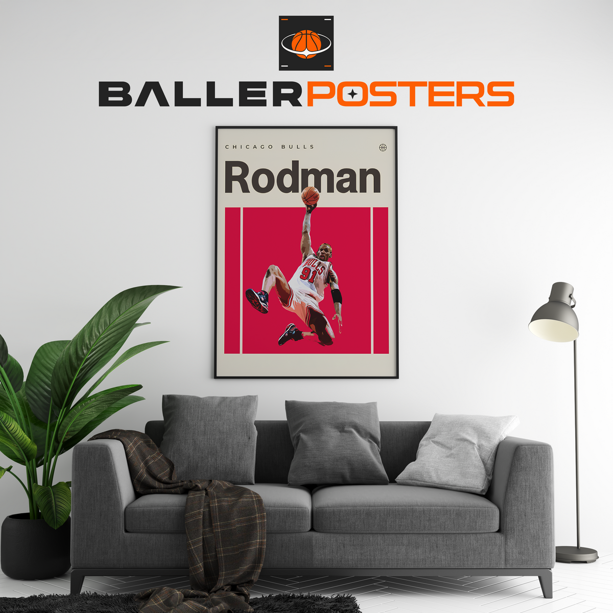 Dennis Rodman, Chicago Bulls Poster