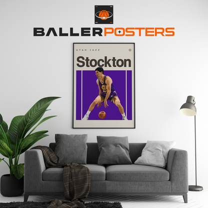 John Stockton, Utah Jazz Poster