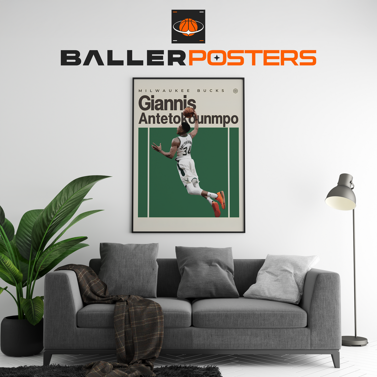 Giannis Antetokounmpo, Milwaukee Bucks Poster