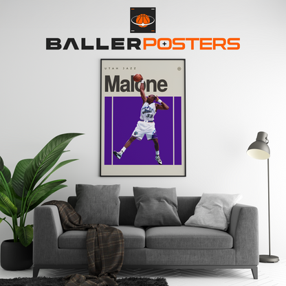 Karl Malone, Utah Jazz Poster