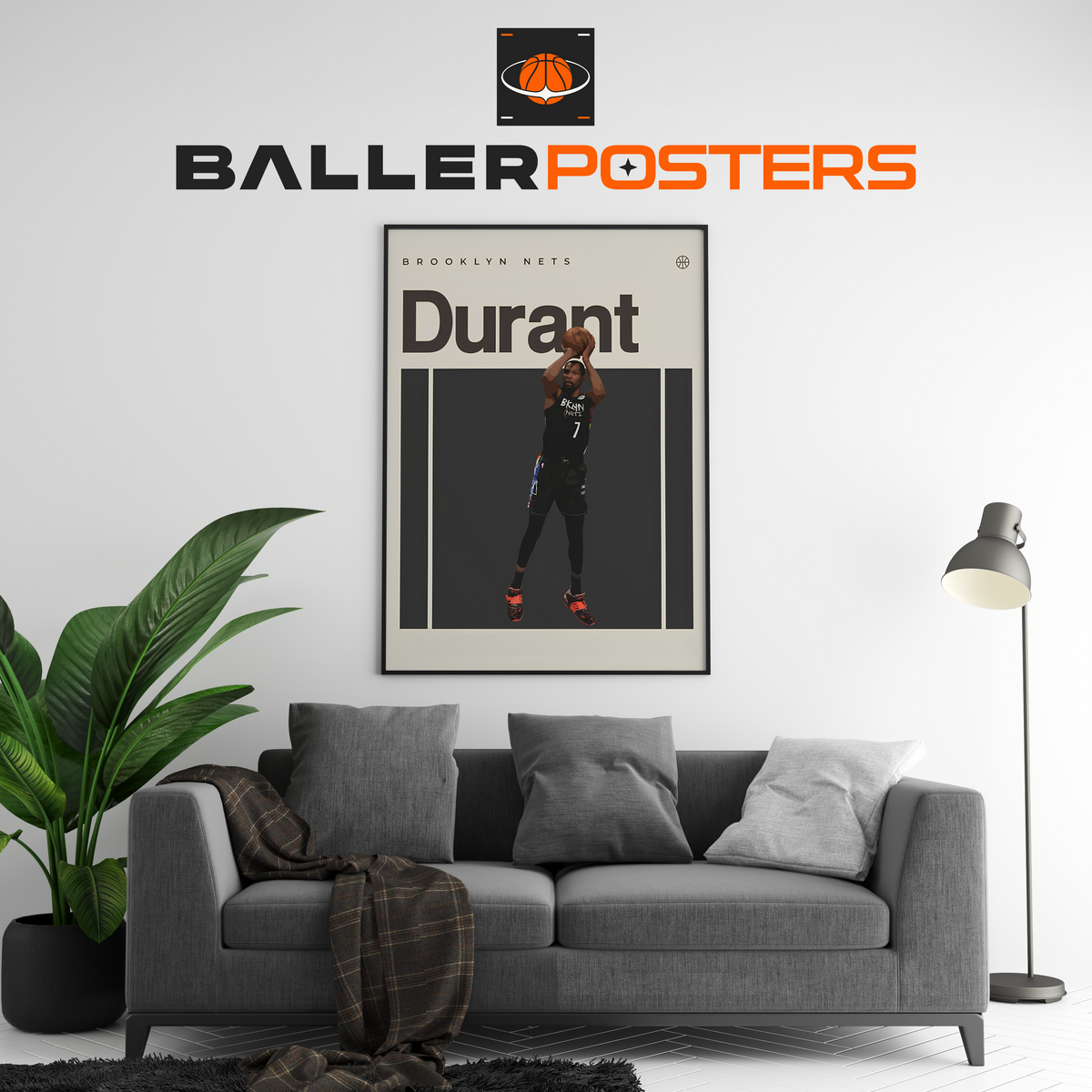 Kevin Durant, Brooklyn Nets Poster